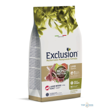 Exclusion Mediterraneo Monoprotein Formula Adult Lamb Large Breed 12kg kutyaeledel