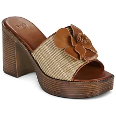 Exé Shoes Papucsok 595 CECILIA-RAFFIA-BEIGE-TAN Barna 39