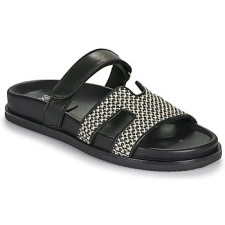 Exé Shoes Papucsok 966-KIMOLOS-LEATHER-BEIGE-BLACK Fekete 37 női papucs