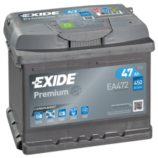 EXIDE Premium 12V 47Ah 450A jobb+ autó akkumulátor autó akkumulátor