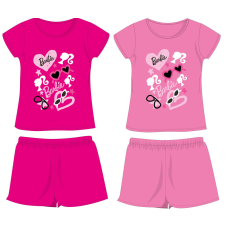 Exity kft Barbie pamut nyári együttes - póló-rövidnadrág szett - pink - 110