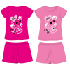 Exity kft Barbie pamut nyári együttes - póló-rövidnadrág szett - pink - 134