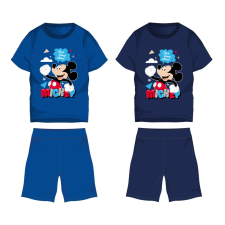 Exity kft Disney Mickey egér pamut nyári együttes - póló-rövidnadrág szett - középkék - 128 gyerek ruha szett