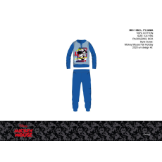 Exity kft Disney Mickey egér vékony pamut gyerek pizsama - jersey pizsama - középkék - 116