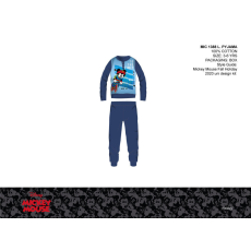 Exity kft Disney Mickey egér vékony pamut gyerek pizsama - jersey pizsama - sötétkék - 104