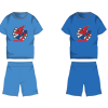 Exity kft Pókember pamut nyári együttes - póló-rövidnadrág szett - középkék - 128