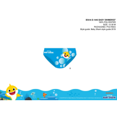 ExityKft. Baby shark baba fürdő alsó kisfiúknak - világoskék - 98