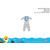 ExityKft. Baby Shark baba pizsama - jersey pamut pizsama - szürke - 80