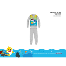 ExityKft. Baby Shark gyerek pizsama kisfiúknak - jersey pamut pizsama - szürke - 104 gyerek hálóing, pizsama