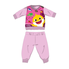 ExityKft. Baby Shark téli pamut baba pizsama - interlock pizsama - világosrózsaszín - 80