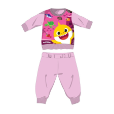 ExityKft. Baby Shark téli pamut baba pizsama - interlock pizsama - világosrózsaszín - 86 hálózsák, pizsama