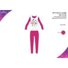 ExityKft. Disney Hercegnők gyerek jersey pizsama - pink - 116