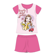 ExityKft. Disney Hercegnők nyári rövid ujjú gyerek pizsama - pamut jersey pizsama - sötétrózsaszín - 110