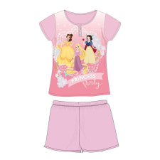 ExityKft. Disney Hercegnők nyári rövid ujjú gyerek pizsama - pamut jersey pizsama - világosrózsaszín - 116 gyerek hálóing, pizsama