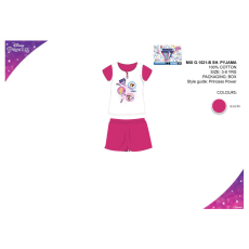 ExityKft. Disney Hercegnők nyári rövid ujjú gyerek pizsama - pamut pizsama - pink - 110
