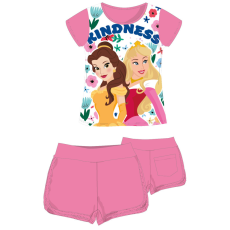 ExityKft. Disney Hercegnők pamut nyári együttes - póló-rövidnadrág szett - rózsaszín - 104