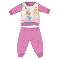 ExityKft. Disney Hercegnők téli vastag baba pizsama - pamut flanel pizsama - rózsaszín - 86