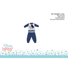 ExityKft. Disney Mickey egér baba pizsama - jersey pamut pizsama - sötétkék - 80 hálózsák, pizsama