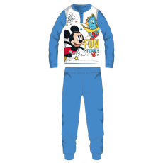 ExityKft. Disney Mickey egér hosszú vékony gyerek pizsama - pamut jersey pizsama - világoskék - 98