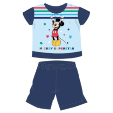 ExityKft. Disney Mickey egér nyári rövid ujjú baba pizsama - pamut jersey pizsama - sötétkék - 80