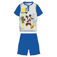 ExityKft. Disney Mickey egér nyári rövid ujjú gyerek pizsama - pamut jersey pizsama - középkék - 110