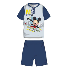 ExityKft. Disney Mickey egér nyári rövid ujjú gyerek pizsama - pamut jersey pizsama - sötétkék - 98