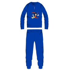 ExityKft. Disney Mickey egér pamut flanel pizsama - téli vastag gyerek pizsama - középkék - 116