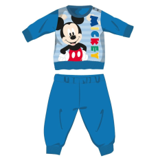 ExityKft. Disney Mickey egér téli vastag baba pizsama - pamut flanel pizsama - világoskék - 92