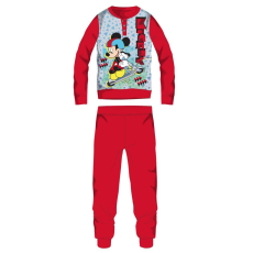 ExityKft. Disney Mickey egér téli vastag gyerek pizsama - pamut flanel pizsama - piros - 104