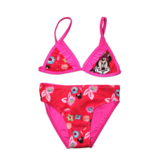 ExityKft. Disney Minnie egér kétrészes fürdőruha kislányoknak - virág mintával - pink - 128 gyerek fürdőruha