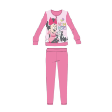 ExityKft. Disney Minnie egér téli pamut gyerek pizsama - interlock pizsama - pillangó mintával - rózsaszín - 116