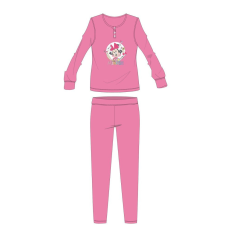 ExityKft. Disney Minnie egér téli pamut gyerek pizsama - interlock pizsama - rózsaszín - 104