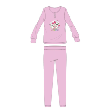 ExityKft. Disney Minnie egér téli pamut gyerek pizsama - interlock pizsama - világosrózsaszín - 110 gyerek hálóing, pizsama