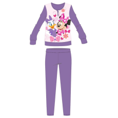 ExityKft. Disney Minnie egér téli vastag gyerek pizsama - pamut flanel pizsama - sötétlila - 128