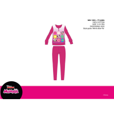 ExityKft. Disney Minnie egér vékony pamut gyerek pizsama - jersey pizsama - pink - 128