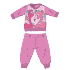 ExityKft. Flamingó téli pamut baba pizsama - interlock pizsama - rózsaszín - 98 hálózsák, pizsama