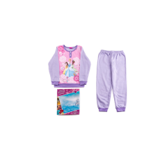 ExityKft. Flanel gyerek pizsama - Disney Princess - világos lila - 122