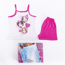 ExityKft. Hercegnők kislány pamut pizsama - ujjatlan pizsama - nyári együttes - pink - 104