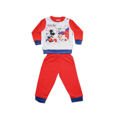 ExityKft. Hosszú vékony pamut baba pizsama - Mickey egér - Jersey - piros - 80 hálózsák, pizsama