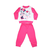 ExityKft. Hosszú vékony pamut baba pizsama - szivecskés Minnie egér - Jersey - pink - 92 gyerek hálóing, pizsama