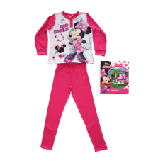 ExityKft. Hosszú vékony pamut gyerek pizsama - Minnie egér - Jersey - pink - 110