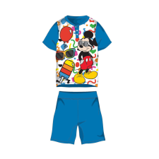 ExityKft. Nyári rövid ujjú gyerek pamut pizsama - Disney Mickey egér - középkék - 98 gyerek hálóing, pizsama