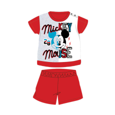 ExityKft. Nyári rövid ujjú pamut baba pizsama - Disney Mickey egér - piros - 92