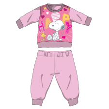 ExityKft. Snoopy hosszú vékony baba pizsama - pamut jersey pizsama - világosrózsaszín - 80 gyerek hálóing, pizsama
