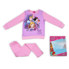 ExityKft. Téli pamut gyerek pizsama - Disney Hercegnők - világosrózsaszín - 110 gyerek hálóing, pizsama
