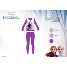 ExityKft. Téli pamut interlock gyerek pizsama - Disney Jégvarázs - sötétlila - 98 gyerek hálóing, pizsama