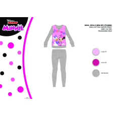 ExityKft. Téli pamut interlock gyerek pizsama - Disney Minnie egér - szürke - 140