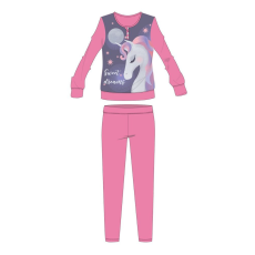 ExityKft. Unikornis téli pamut gyerek pizsama - interlock pizsama - Sweet Dreams felirattal - rózsaszín - 128