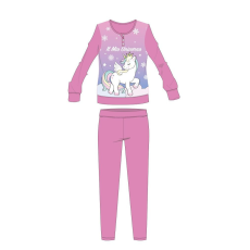 ExityKft. Unikornis téli vastag gyerek pizsama - pamut flanel pizsama - mályva - 122