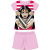 ExityKft. Wonder Woman nyári rövid ujjú gyerek pamut pizsama - jersey pizsama - világosrózsaszín - 116